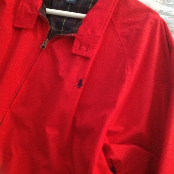 Polo by Ralph Lauren Men's Red Cotton Light Weight Jacket - X-Large - Never Worn - Picture 2 of 6